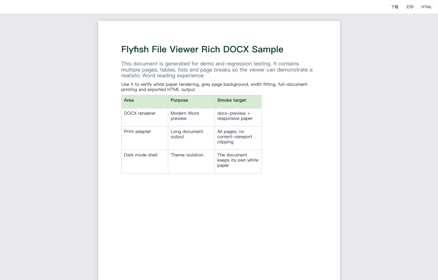 Word document preview